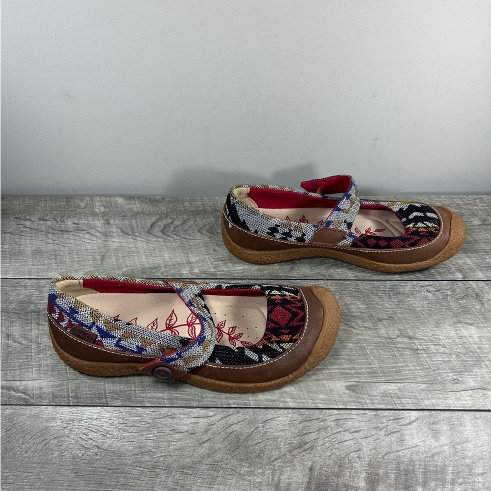 Keen 1013708 Harvest Southwestern Aztec Mary Jane Shoes Slip On Women’s Size 8